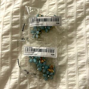 Blue Flower Hair Clip - 12 pieces